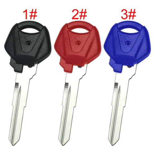 For  Yamaha motorcycle transponder key blank with right blade 46.8mm， pls choose color