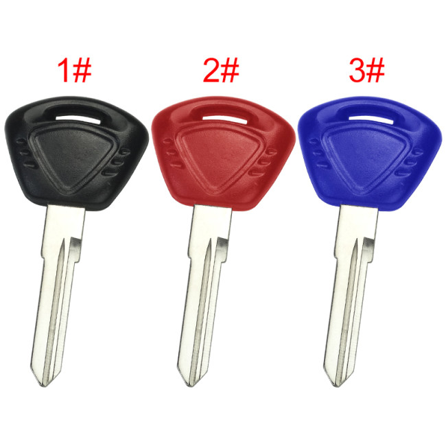 For Triumph motorcycle key shell with left blade with badge , pls choose color