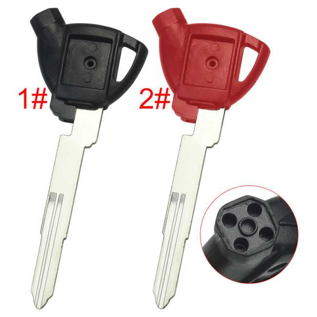 Suzuki motorcycle bike key blank with rigth blade with badge , pls choose color