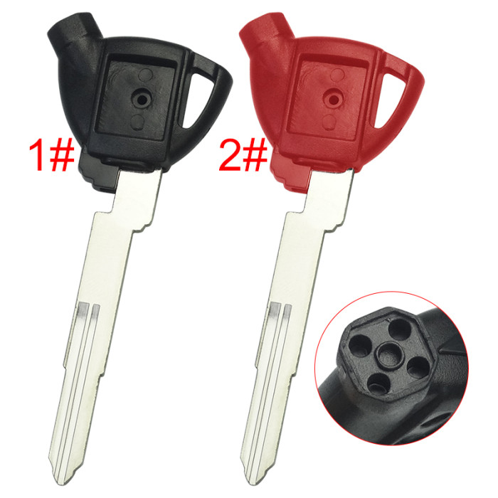 Suzuki motorcycle bike key blank with rigth blade with badge , pls choose color