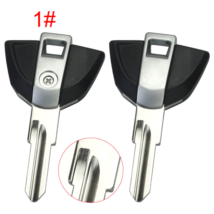 For BMW  Motrocycle key blank with badge with right blade  ，pls choose color