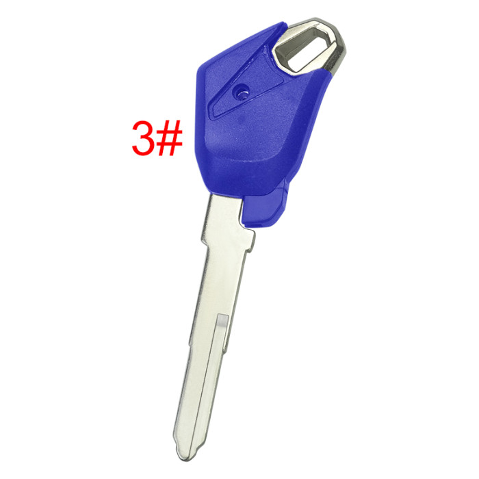 For KAWASAKI motorcycle key with left blade wiht badge , pls choose color