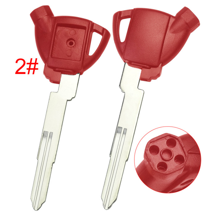 Suzuki motorcycle bike key blank with rigth blade with badge , pls choose color