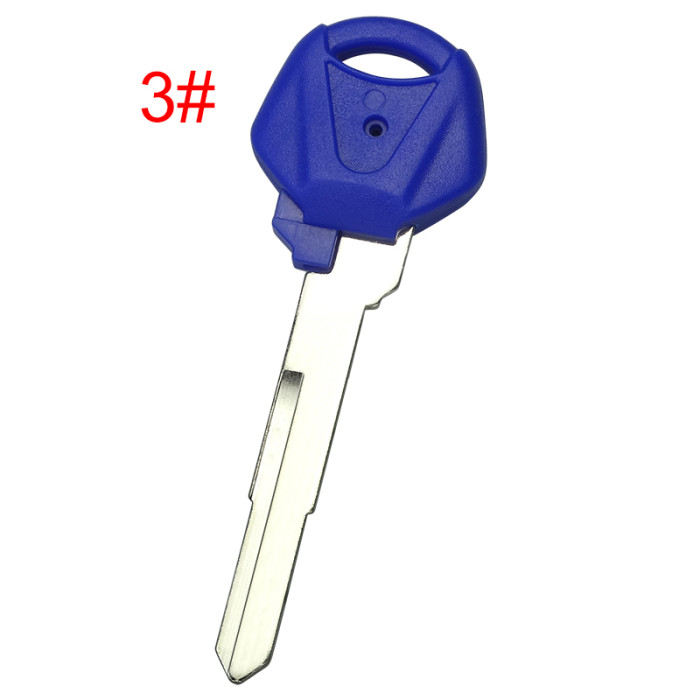 For  Yamaha motorcycle transponder key blank with right blade 54mm， pls choose color