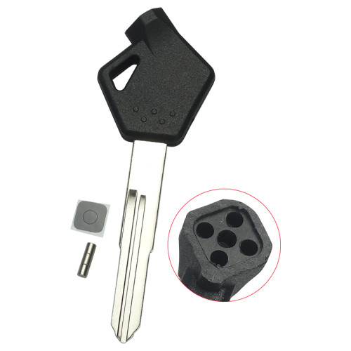 For Suzuki motorcycle bike key blank with left blade, with badge