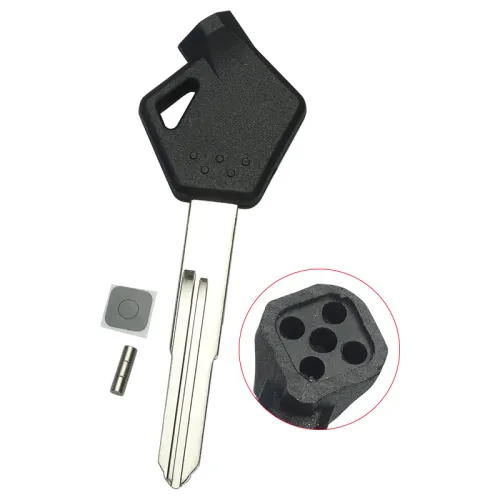 For Suzuki motorcycle bike key blank with left blade, with badge