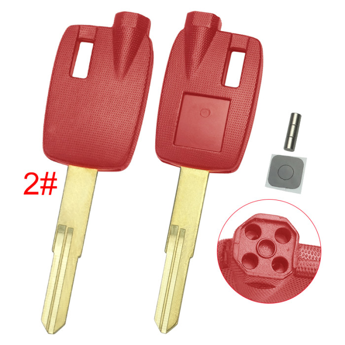 Suzuki motorcycle bike key blank with rigth blade with badge , pls choose color