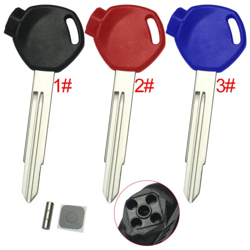 For Honda-Motor  bike key blank， with right blade with printed badge, pls choose the color