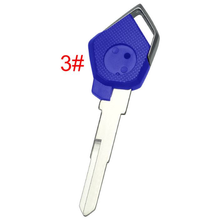 For KAWASAKI motorcycle key blank with right blade with badge , pls choose color