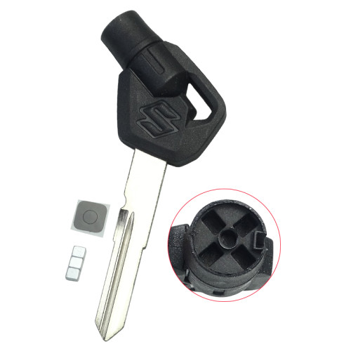 For Suzuki motorcycle bike key blank with right blade