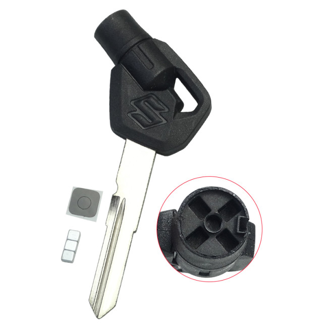 For Suzuki motorcycle bike key blank with right blade
