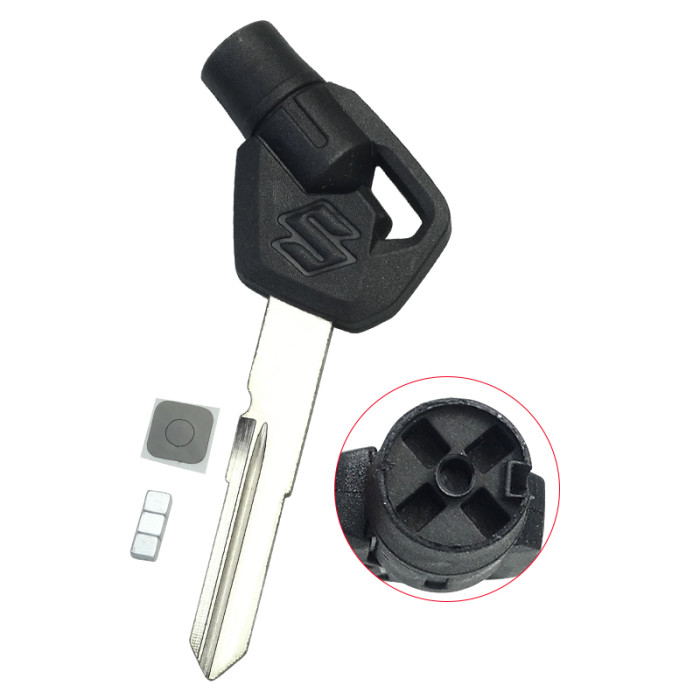 For Suzuki motorcycle bike key blank with right blade