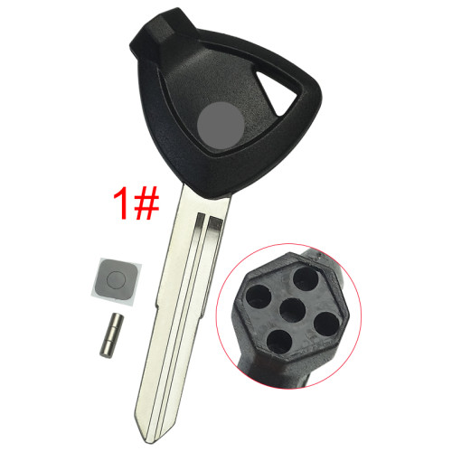 Suzuki motorcycle bike key blank with badge , pls choose blade