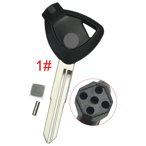 Suzuki motorcycle bike key blank with badge , pls choose blade