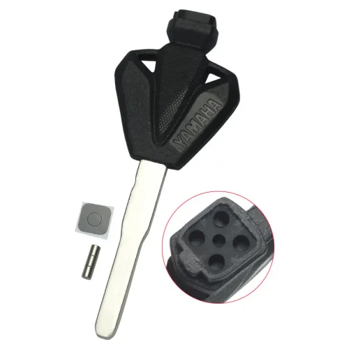 For motorcycle key blank,with unremovable printed badge