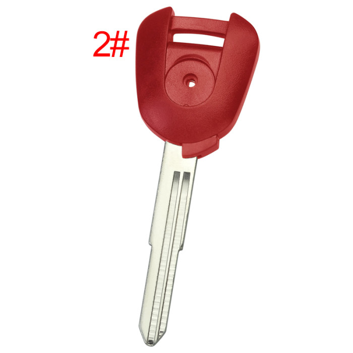 Honda-Motor bike key blank with left blade with badge , pls choose color