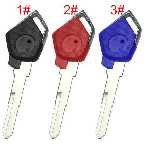For KAWASAKI motorcycle key blank with right blade with badge , pls choose color