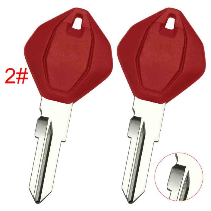 For Ducati motor  key blank with right without badge , pls choose color