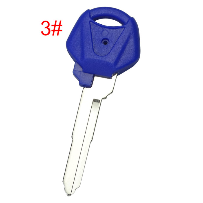 For  Yamaha motorcycle transponder key blank with left blade 44mm， pls choose color