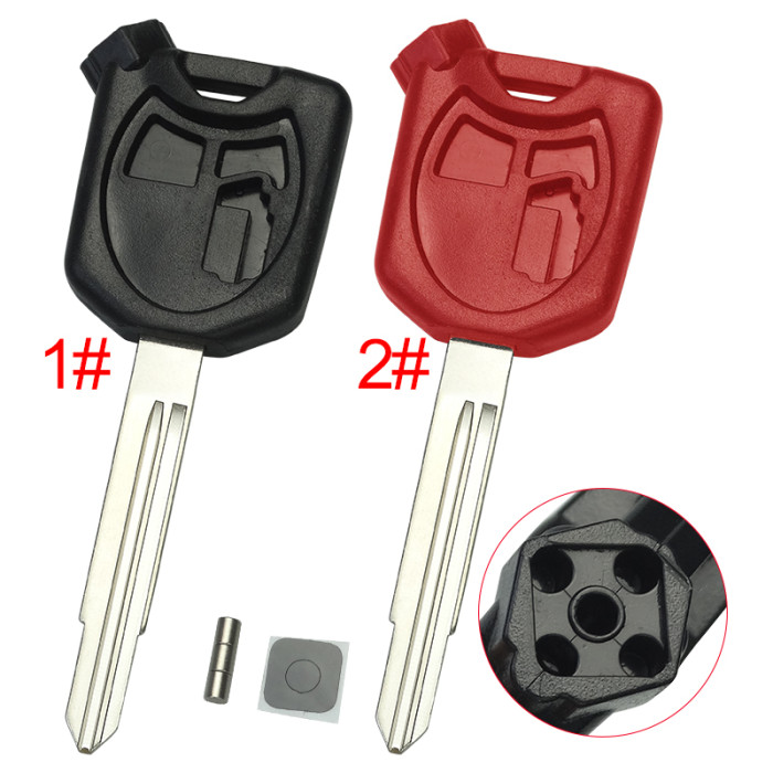 Honda-Motor bike key blank with left blade with badge , pls choose color 