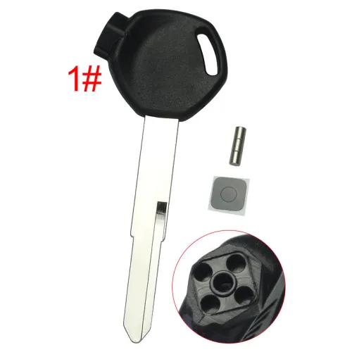 Honda-Motor  bike key blank， with left blade with badge, pls choose the color