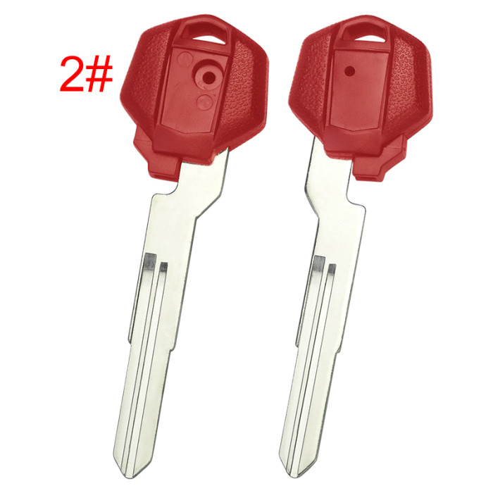 For Suzuki motorcycle bike key blank with right blade, with badge , pls choose color