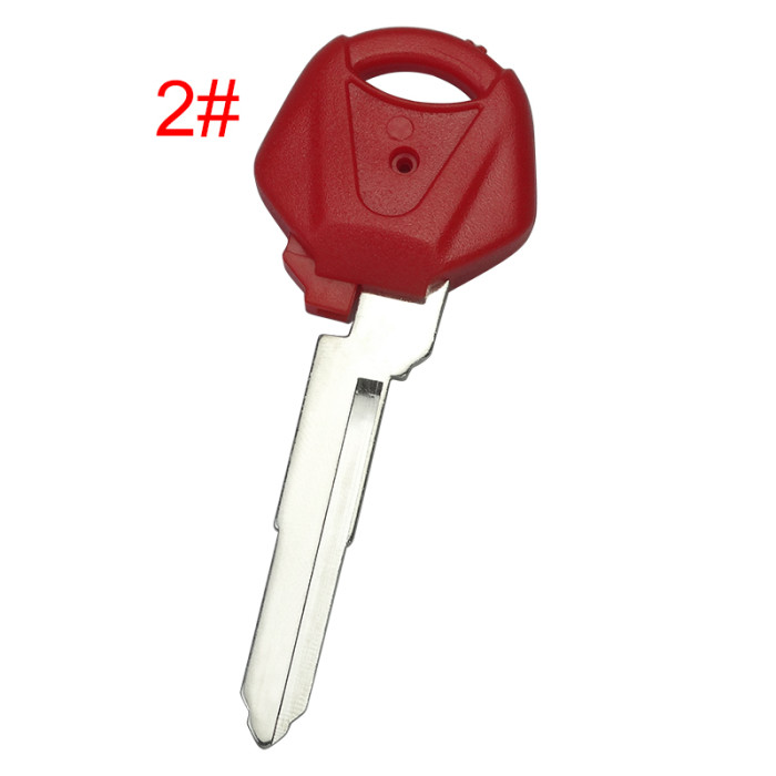 For  Yamaha motorcycle transponder key blank with left blade 44mm， pls choose color