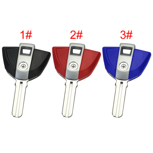 For BMW  Motrocycle key blank with badge  ，pls choose color