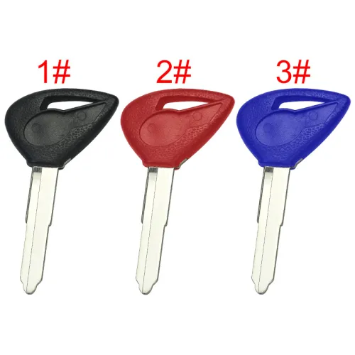 For  Yamaha motorcycle transponder key blank with right blade with badge , pls choose color