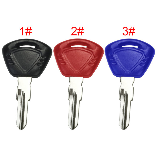For Triumph motorcycle key shell with right blade with badge , pls choose color