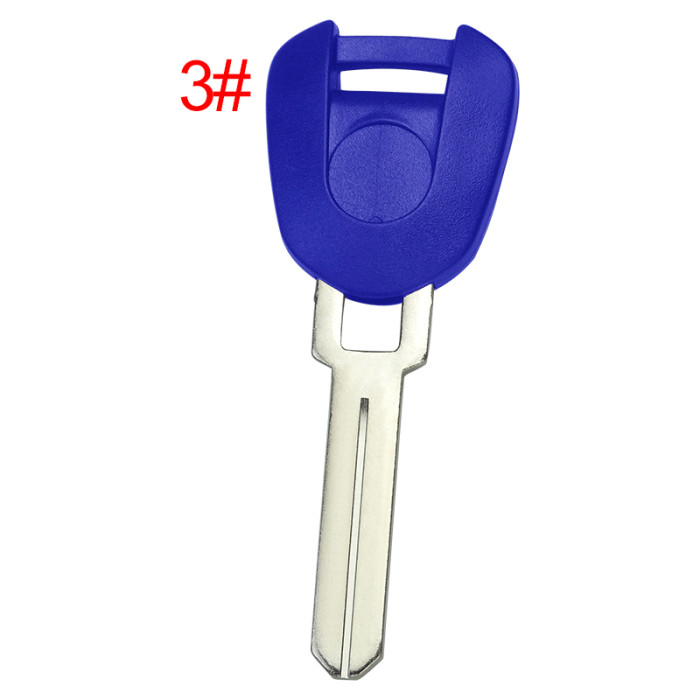 Honda-Motor bike key blank with  blade with badge , pls choose color