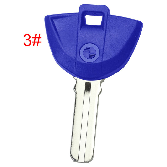 For BMW  Motrocycle key blank with badge，pls choose color