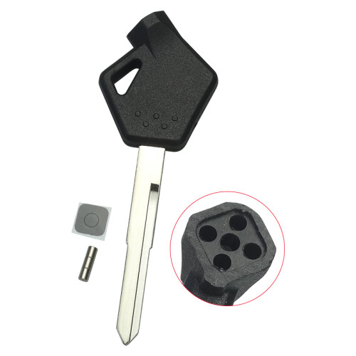 For Suzuki motorcycle bike key blank with left blade, with badge