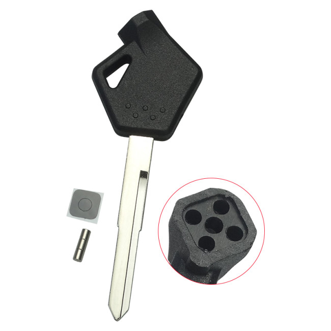 For Suzuki motorcycle bike key blank with left blade, with badge