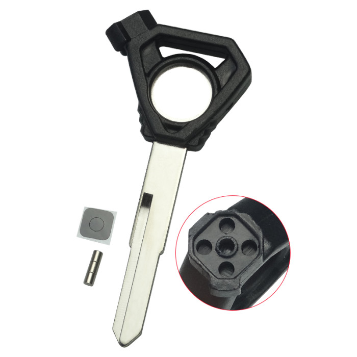 For yamaha motorcycle transponder key blank with right blade