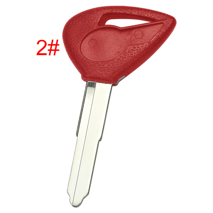 For  Yamaha motorcycle transponder key blank with right blade with badge , pls choose color