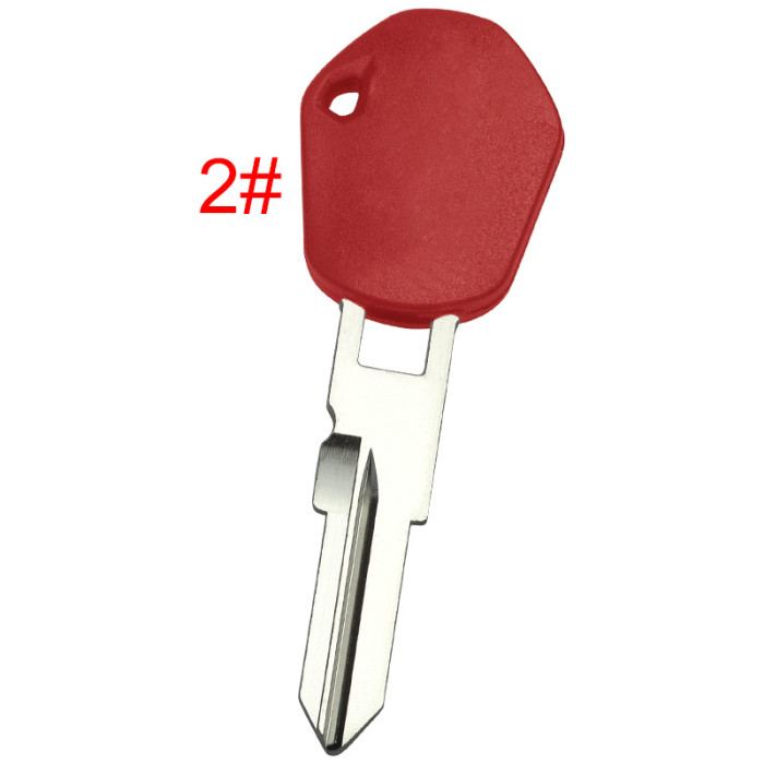KTM Motocycle car key blank with left blade with printed badge, pls choose color