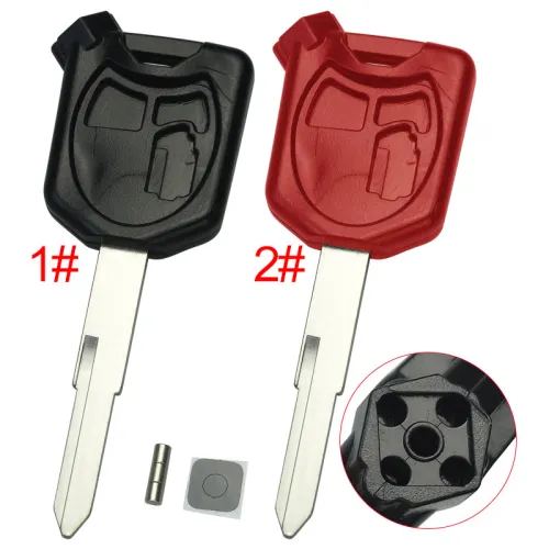 Honda-Motor bike key blank with right blade with badge , pls choose color