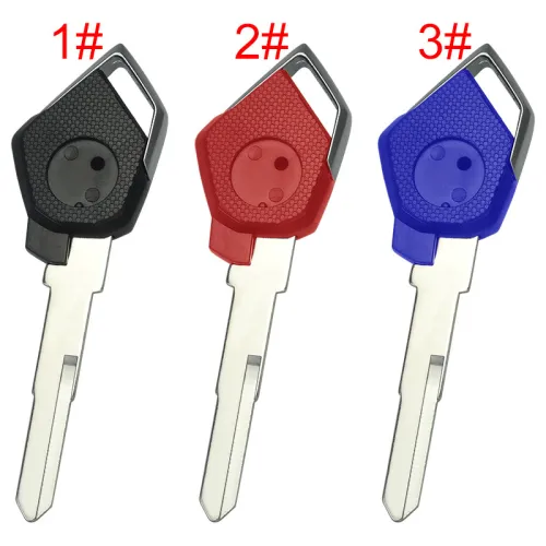 For KAWASAKI motorcycle key blank with left blade with badge , pls choose color