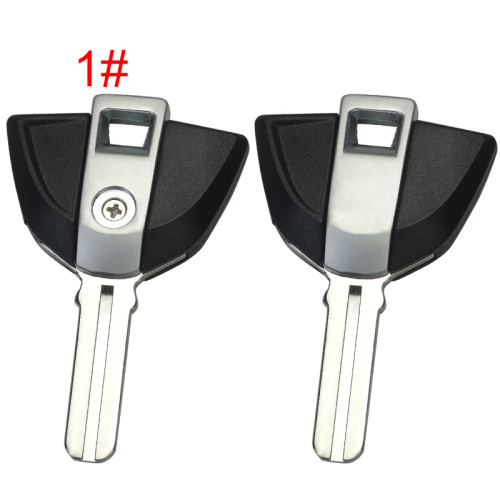 For BMW  Motrocycle key blank with badge  ，pls choose color