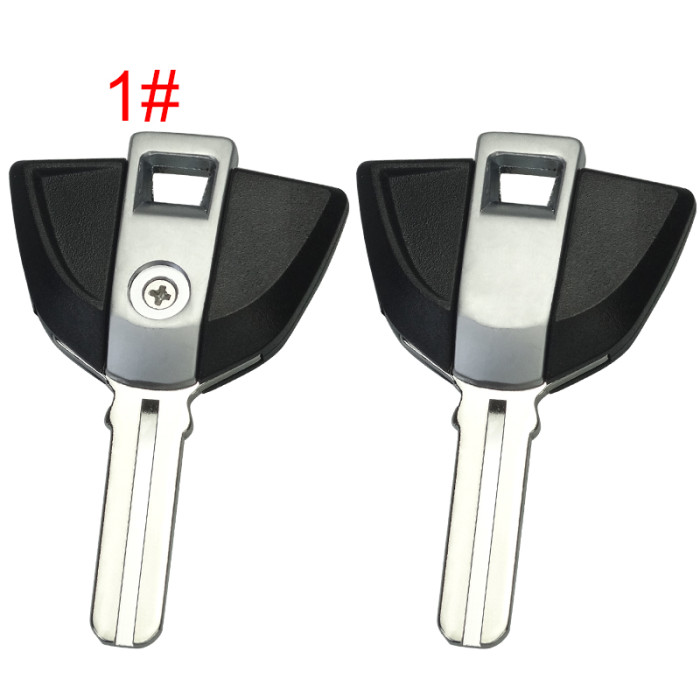 For BMW  Motrocycle key blank with badge  ，pls choose color