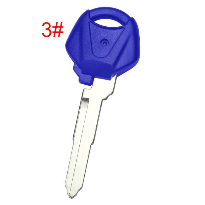 For Yamaha motorcycle transponder key blank with right blade 44mm， pls choose color