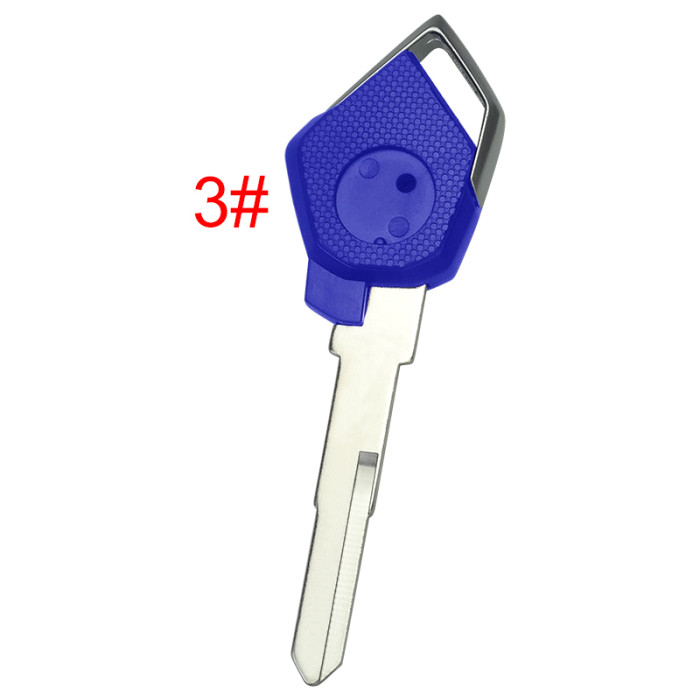 For KAWASAKI motorcycle key blank with left blade with badge , pls choose color