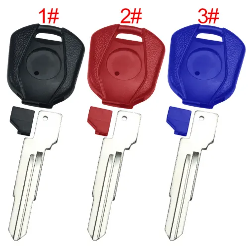 Honda-Motor  bike key blank， with left blade with badge, pls choose the color
