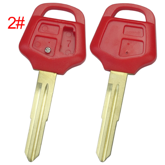 Honda-Motor bike key blank with right blade with badge , pls choose color