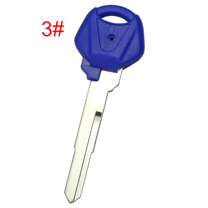 For  Yamaha motorcycle transponder key blank with left blade 54mm， pls choose color