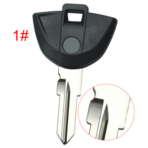 For MW  Motrocycle key blank without badge with right blade ，pls choose color