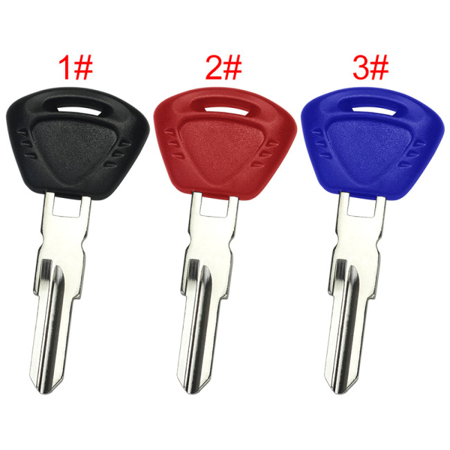 For Triumph motorcycle key shell with right blade with badge , pls choose color