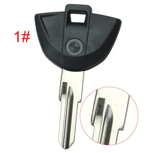 For BMW  Motrocycle key blank with badge with right blade ，pls choose color