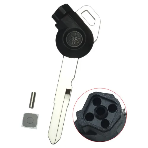For Yamaha motorcycle transponder key blank with left blade